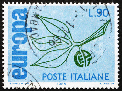 Postage stamp Italy 1965 Leaves and Fruit, European Integration
