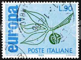 Postage stamp Italy 1965 Leaves and Fruit, European Integration