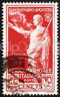 Postage stamp Italy 1937 Emperor Augustus Caesar