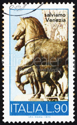 Postage stamp Italy 1973 Bronze Horses, San Marco, Venice