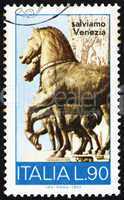 Postage stamp Italy 1973 Bronze Horses, San Marco, Venice
