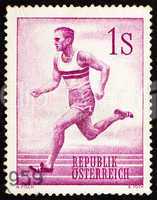 Postage stamp Austria 1959 Runner