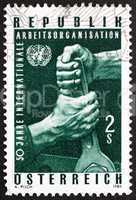 Postage stamp Austria 1969 Hands Holding Wrench