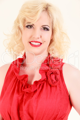 Portrait einer blonden Frau