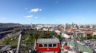 Skyline Vienna from the historic Ferris Wheel