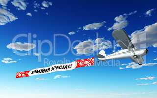 Flugzeug mit Werbung - Sommer Special!