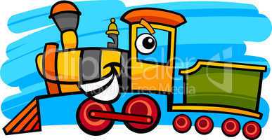 cartoon locomotive or train character