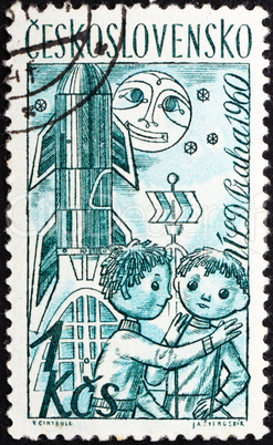 Postage stamp Czechoslovakia 1961 Puppets, Toys