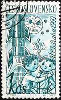 Postage stamp Czechoslovakia 1961 Puppets, Toys