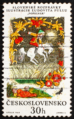 Postage stamp Czechoslovakia 1968 Cinderlad, Slovak Fairy Tale