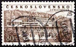 Postage stamp Czechoslovakia 1958 Luhacovice, Spa Town, Moravia