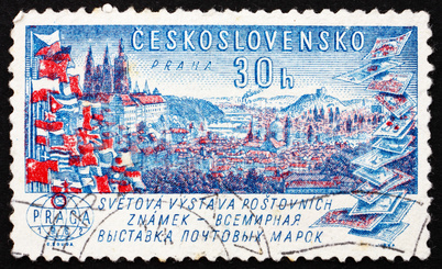 Postage stamp Czechoslovakia 1962 View of Prague