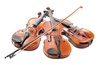 three violins