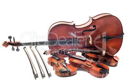 violins and cello