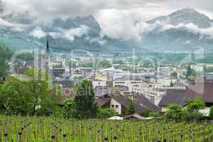 Panoramic view of the Principality of Liechtenstein
