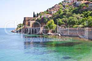 The old fort in the Turkish city of Alanya