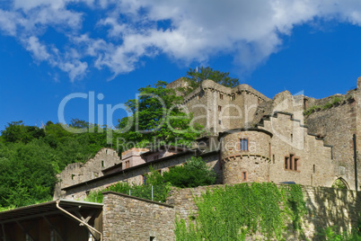 The ruins of the old castle.