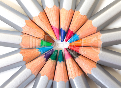 Multicolored Pencil, Arrangement in Circle