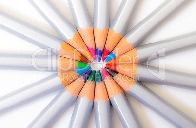 Multicolored Pencil, Arrangement in Circle