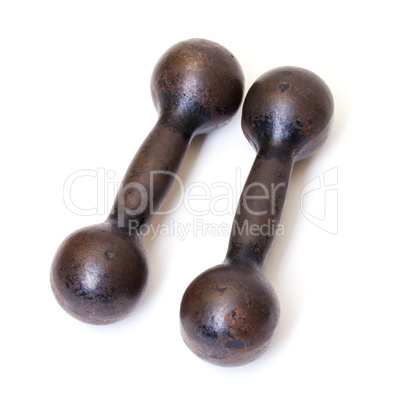 Old Rusty Dumbbells