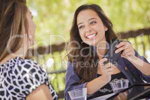 Mixed Race Girls Working on Electronic Devices