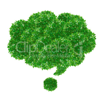 Green speech bubble