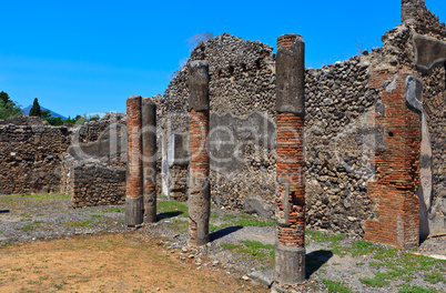 Ruins of ancient city Pompeii