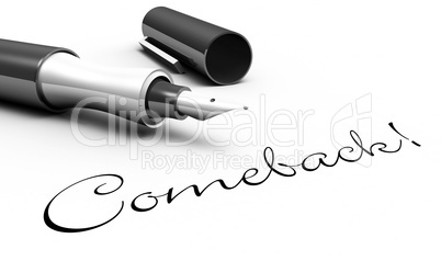 Comeback! - Stift Konzept