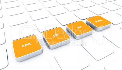 3D Pads Orange - HTML CSS PHP MYSQL 5
