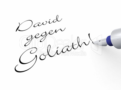 Stift Konzept - David gegen Goliath!