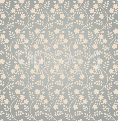 Elegant seamless floral pattern