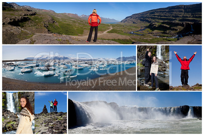 Montage Iceland Landscape People Outdoor Lifestyle