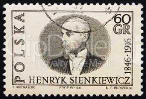 Postage stamp Poland 1966 Henryk Sienkiewicz, Author