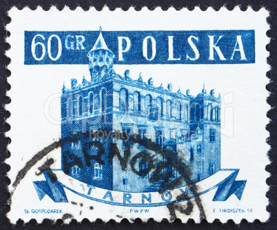 Postage stamp Poland 1958 Town Hall, Tarnow, Poland