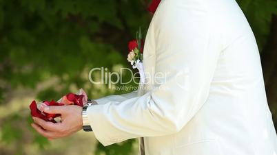 Petals on a veil