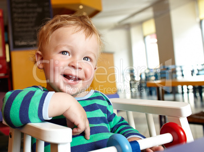 Child in restaurant