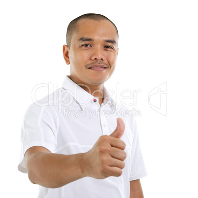 Thumb up Southeast Asian man