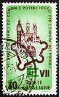 Postage stamp Italy 1964 Walled City