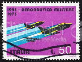 Postage stamp Italy 1967 G-91Y Fighters, Fiat