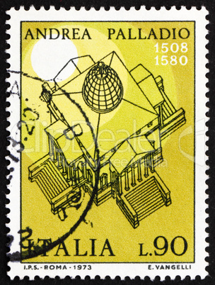 Postage stamp Italy 1973 Villa Rotunda, by Andrea Palladio
