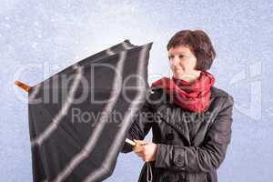 Woman with Umbrella