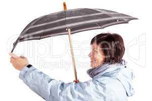 Woman with Umbrella