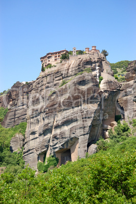 Holy Monastery of Varlaam on the top of cliff, Meteora, Greece