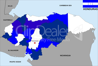 honduras map