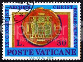 Postage stamp Vatican 1975 Miracle of Loaves and Fishes