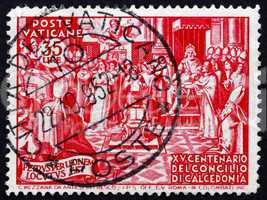 Postage stamp Vatican 1951 Council of Chalcedon