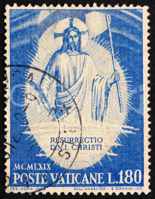Postage stamp Vatican 1969 The Resurrection, by Fra Angelico