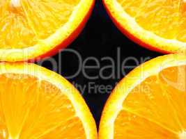 Four fraction of orange