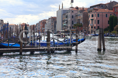 Gondolas at main canal