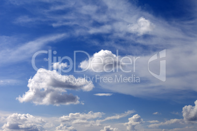 Blue sky and clouds